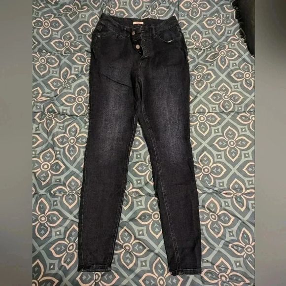 M jeans by Maurices Dark Wash M Reg Hi Button Skinny Jeans - Picture 1 of 6